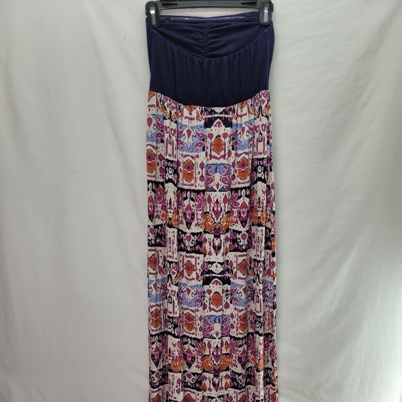 Thyme Maternity Maxi Dress Multicolor - XS - Picture 2 of 6